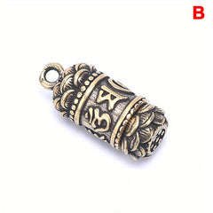 Hollow Brass Vintage Pendant for Jewelry and Accessories
