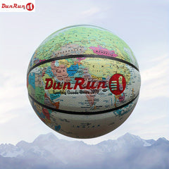 Standard No 7 Basketball PU Material Map Pattern Basketball