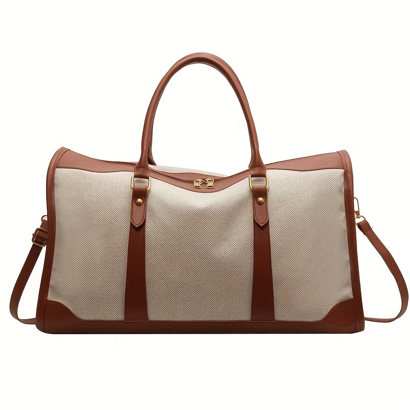 Large Canvas Tote Bag Short Distance Travel Shoulder Crossbody Commuter Bag