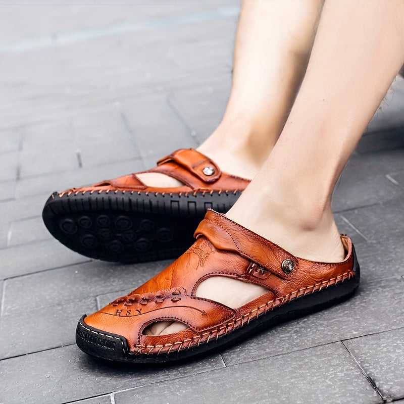 Men's Stitch Sandals Durable Non Slip Beach Shoes