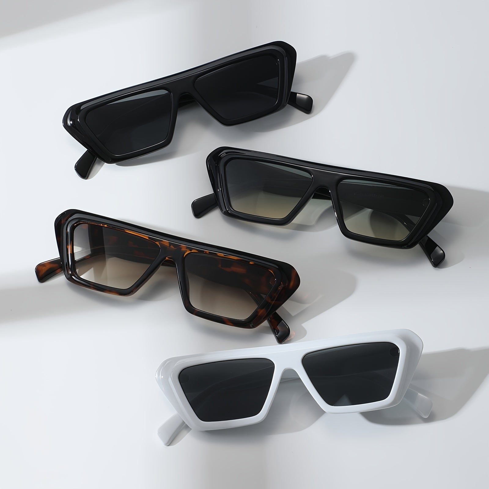 Cat Eye Sunglasses Gradient for Women Men Outdoor Sunshade Square Glasses