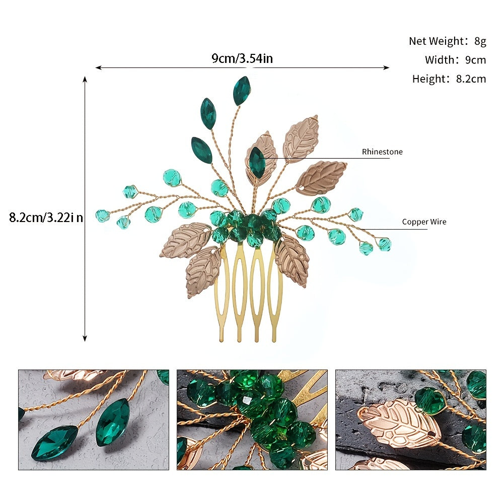 Crystal Hair Comb Rhinestone Bridal Hair Pin Wedding Headpiece
