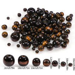 Wooden Beads DIY Jewelry Making Hand Craft Fine Jewelry 6 8 10 12 18 20MM