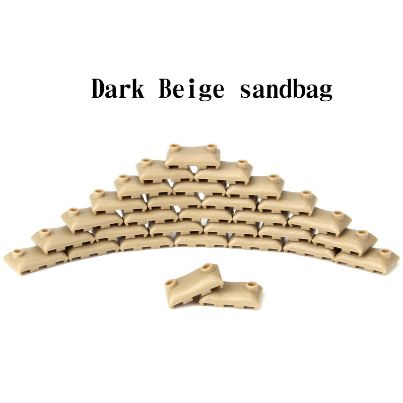 Building Block Military Soldiers Bunkers Trenches Sandbags Weapons Puzzle