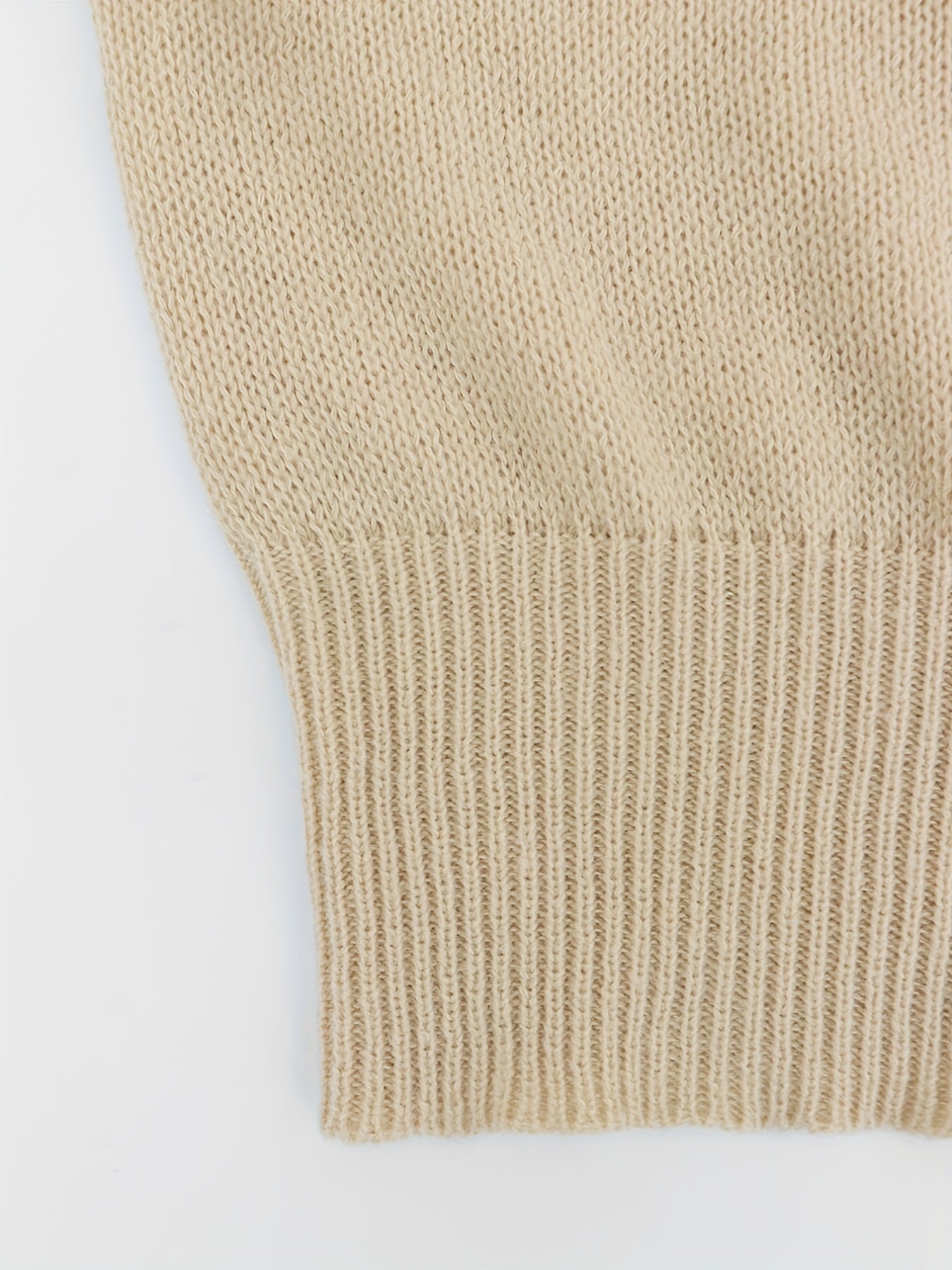 Solid Color Sweater with Knot Back Detail