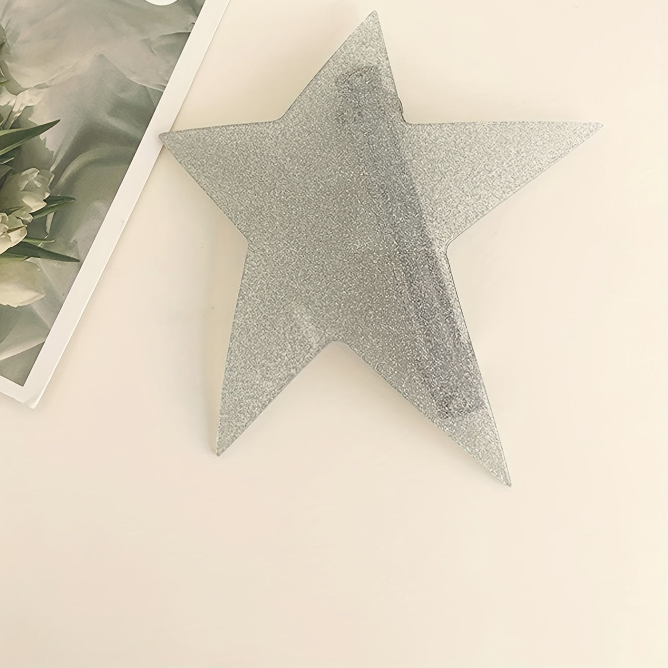 Y2K Star Glitter Hair Clip Barrette for Girls Acrylic Ponytail Holder