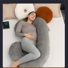 Crystal Velvet Pregnant Women Pillow Waist Protection Side Sleeping Pillow