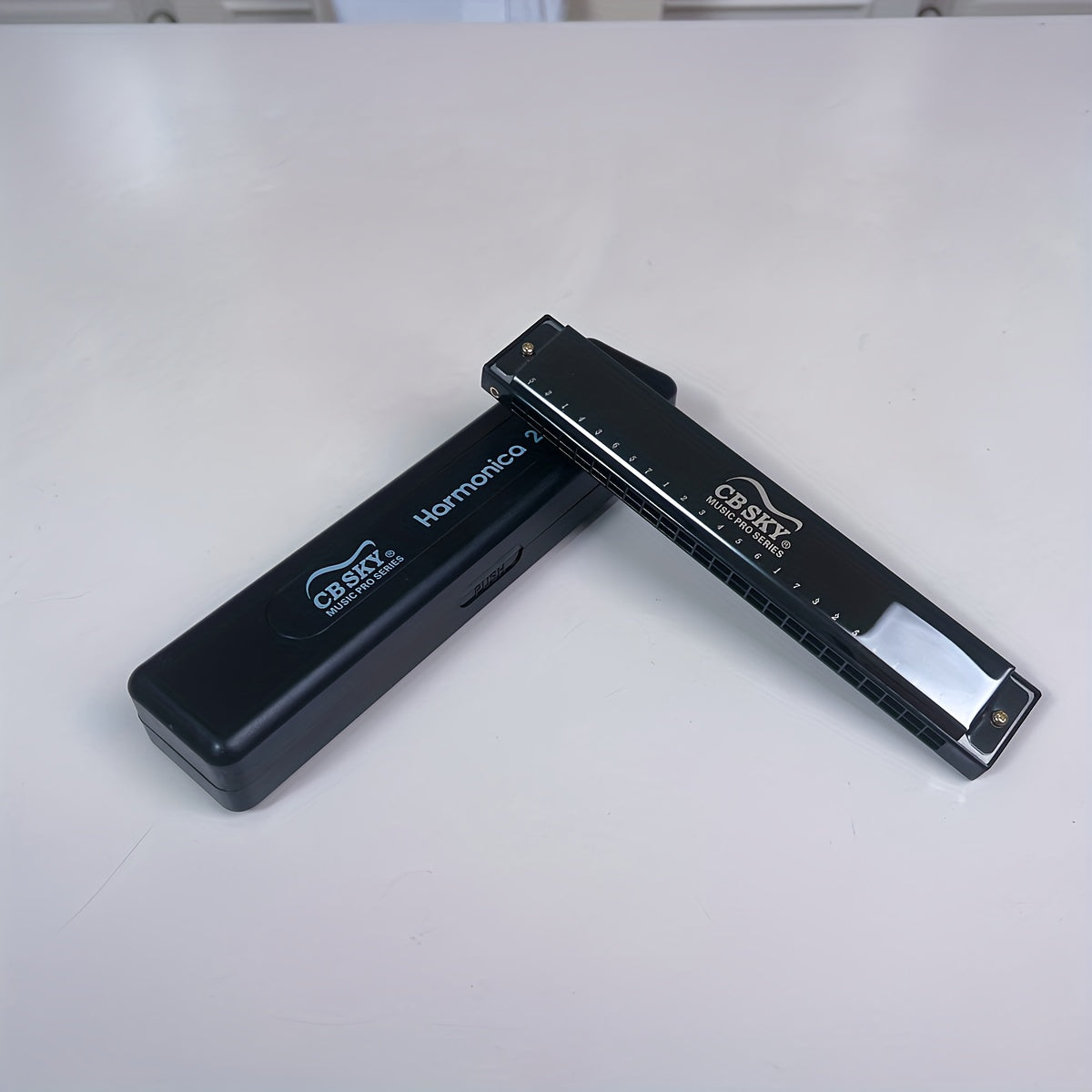 24 Hole Double tone Harmonica Mouth Organ C Key Diatonic Harmonica