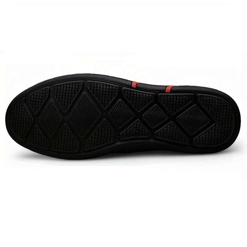 Men's Hollow Out Faux Leather Loafer Shoes Lightweight Non Slip Sandals