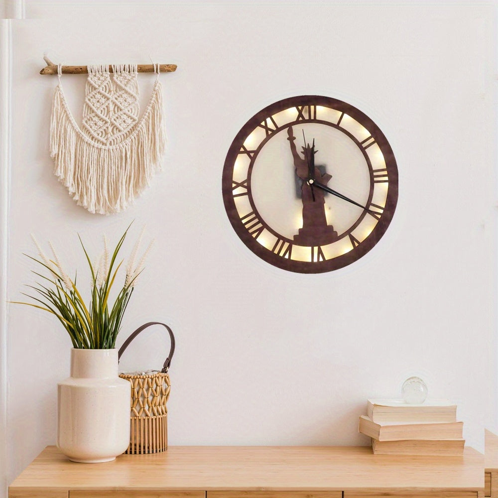 LED Goddess Styling Clock Creative Lamp