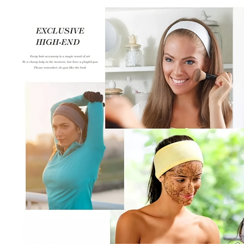 Adjustable Female Headband Wide Hairband For Yoga Spa Skincare Shower Makeup