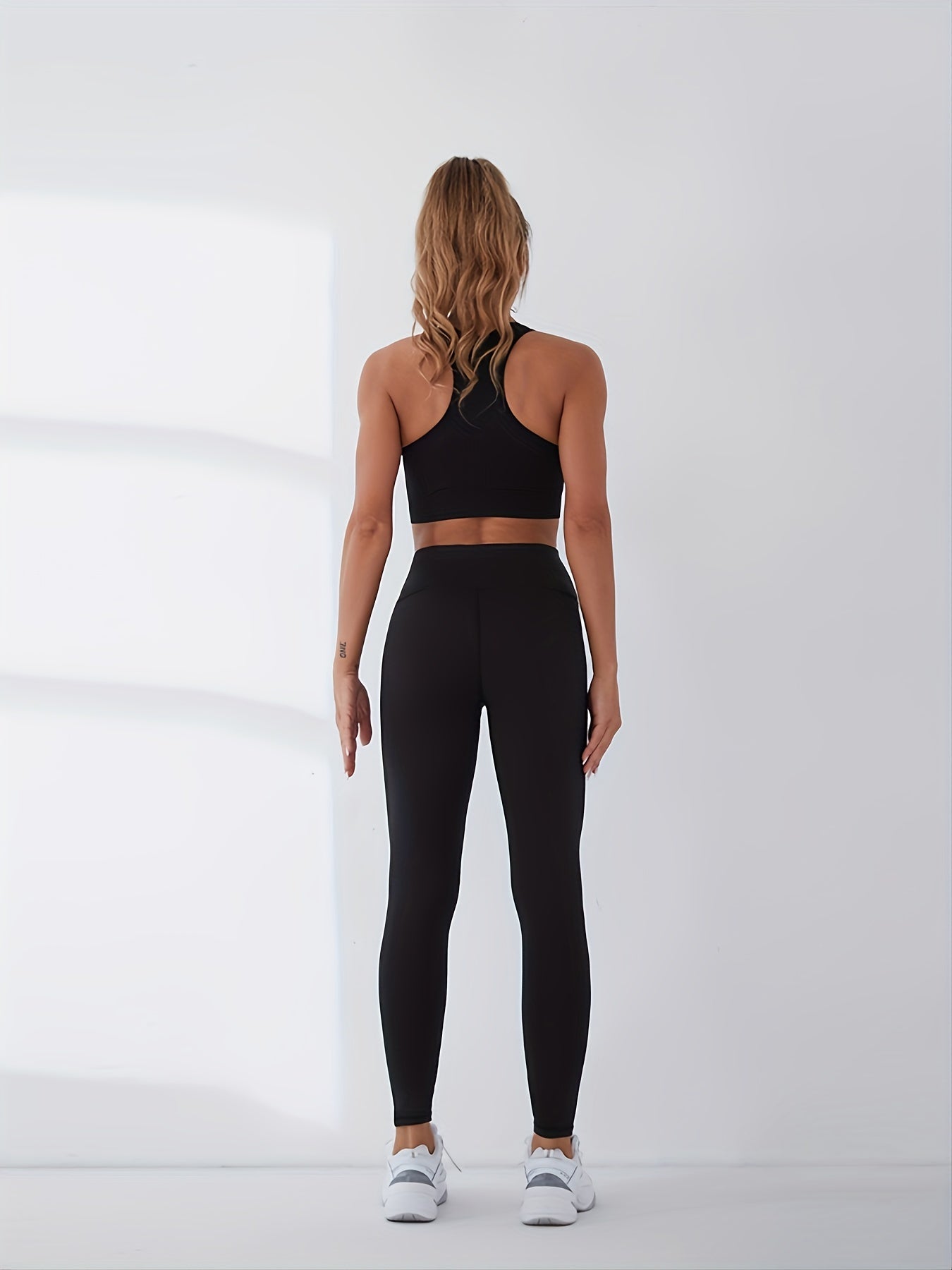 Solid Quick drying Stretch Butt Lifting Yoga Leggings Sports Tight Activewear