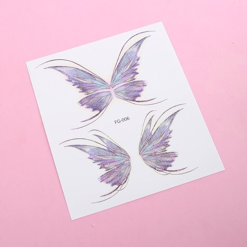 Butterfly Face Tattoo Sticker Glitter Eye Makeup Prom Glitter