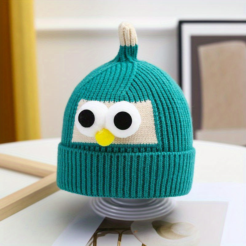 Bird Pattern Knitted Hat for Kids Under 8 Years Old - Baby Birthday Gift
