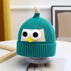 Bird Pattern Knitted Hat for Kids Under 8 Years Old - Baby Birthday Gift