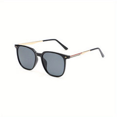 Square Frame Sunglasses Rivet Decor Glasses UV400