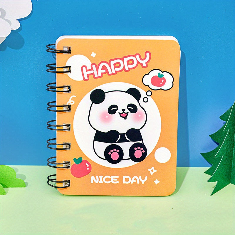 Cartoon Panda Coil Book Portable Pocket Notepad