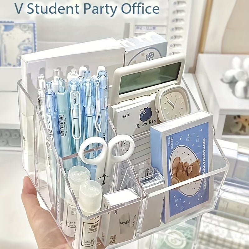 Transparent Acrylic Desktop Stationery Storage Box