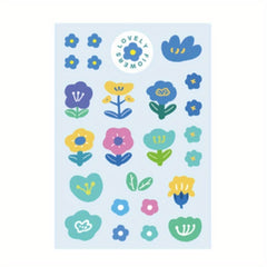 Washi Paper Sticker Flower Fruit Series Single Sheet