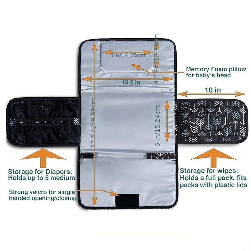 Portable Changing Pad For Baby Diaper Bag - Waterproof Travel Changing Pad