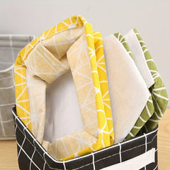 Mini Storage Basket Organizer For Makeup Book Baby Toy Canvas Bag
