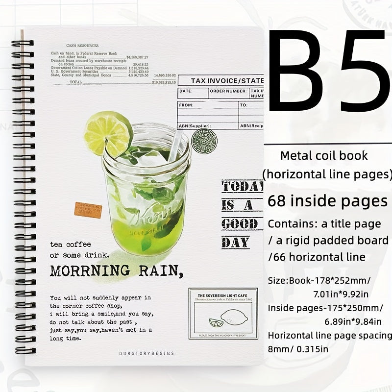 B5 Summer Ice Drink Coil Notebook