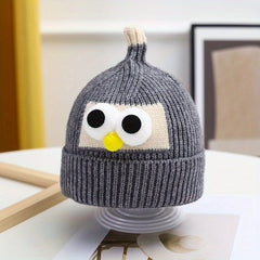 Bird Pattern Knitted Hat for Kids Under 8 Years Old - Baby Birthday Gift
