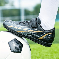 Youth Turf Soccer Shoes Hook And Loop Fastener Safe For Ankle All Season
