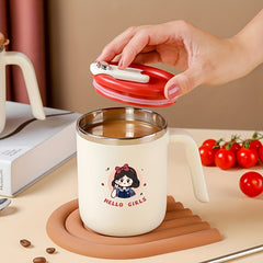 500ml Panda Pattern Stainless Steel Water Cup