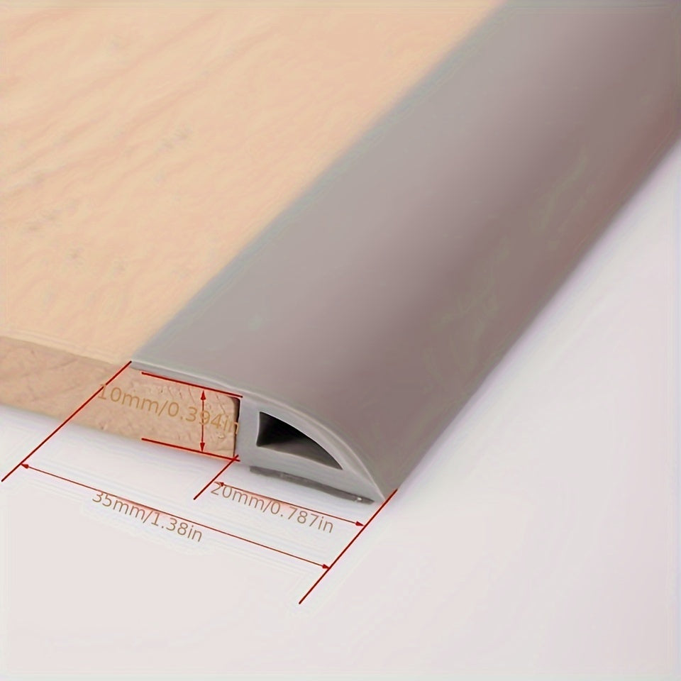 10-15mm PVC Self-Adhesive Floor Mat Flat Button Strip for Flooring Threshold Sea