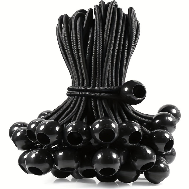 10 20 50pcs Ball Bungee Cords Plastic Ball Rope Outdoor Camping Tent Fixed