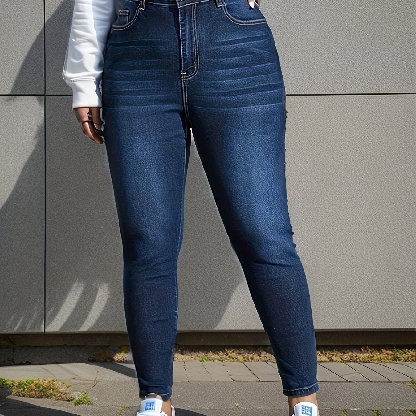 High Stretch Skinny Jeans - Button Fly