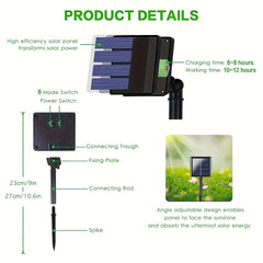 300 LEDs Solar String Lights Outdoor 8 Modes Waterproof Xmas Tree Lights