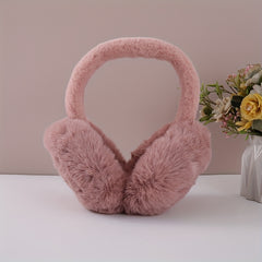 Winter Plush Ear Warmers for Women & Men - Soft & Foldable Ear Muffs