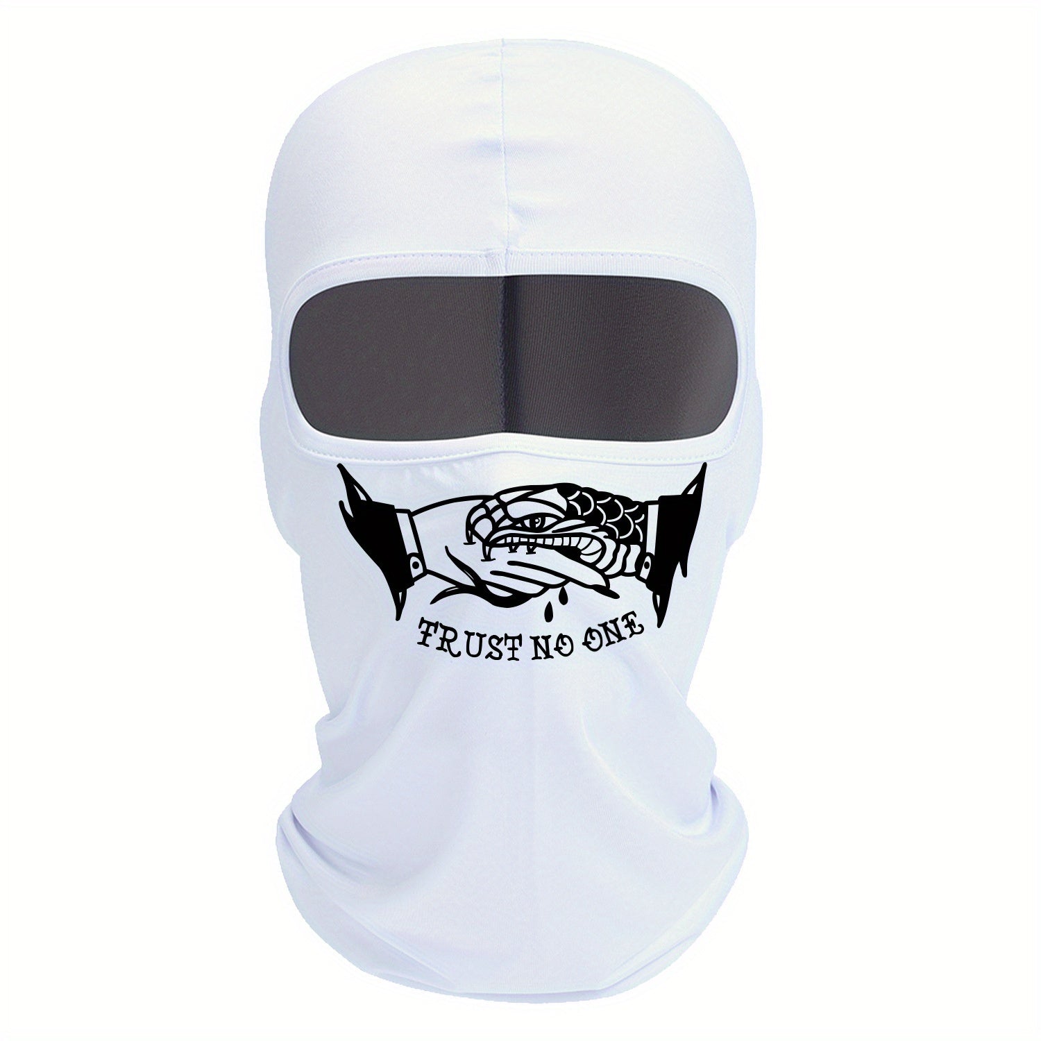 Shake Hands Print Balaclava Solid Ski Mask Windproof Neck Warmer Gaiter