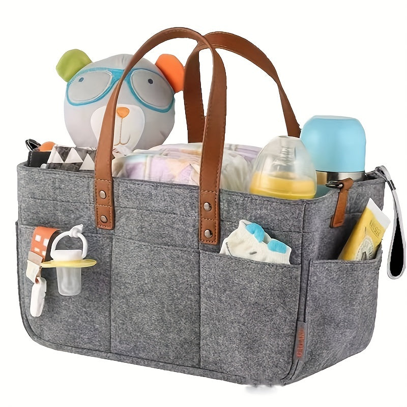 Felt Diaper Handbag Storage Bag Mother Baby Diaper Bag Storage Hand Basket