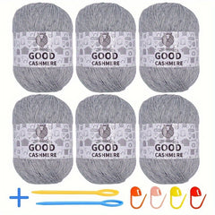 6pcs Cashmere Yarn 3ply Soft Warm Yarn For Knitting And Crocheting Sweater