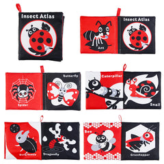 High Contrast & Crinkle Books for Baby's Visual & Brain Development