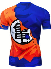 Boy's Anime Style Graphic T shirt Summer Casual Slim Fit Tee