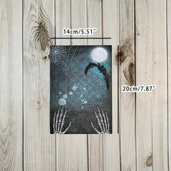 Vintage Halloween Ghost Scrapbook Papers Pack - 12pcs