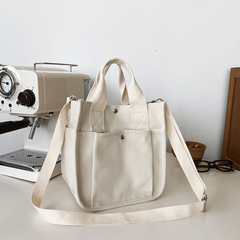 Hendia Mini Tote Bag Canvas Crossbody Purse Stylish Handbag