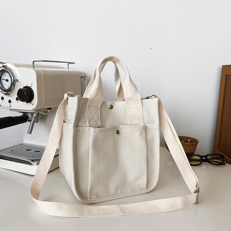 Hendia Mini Tote Bag Canvas Crossbody Purse Stylish Handbag