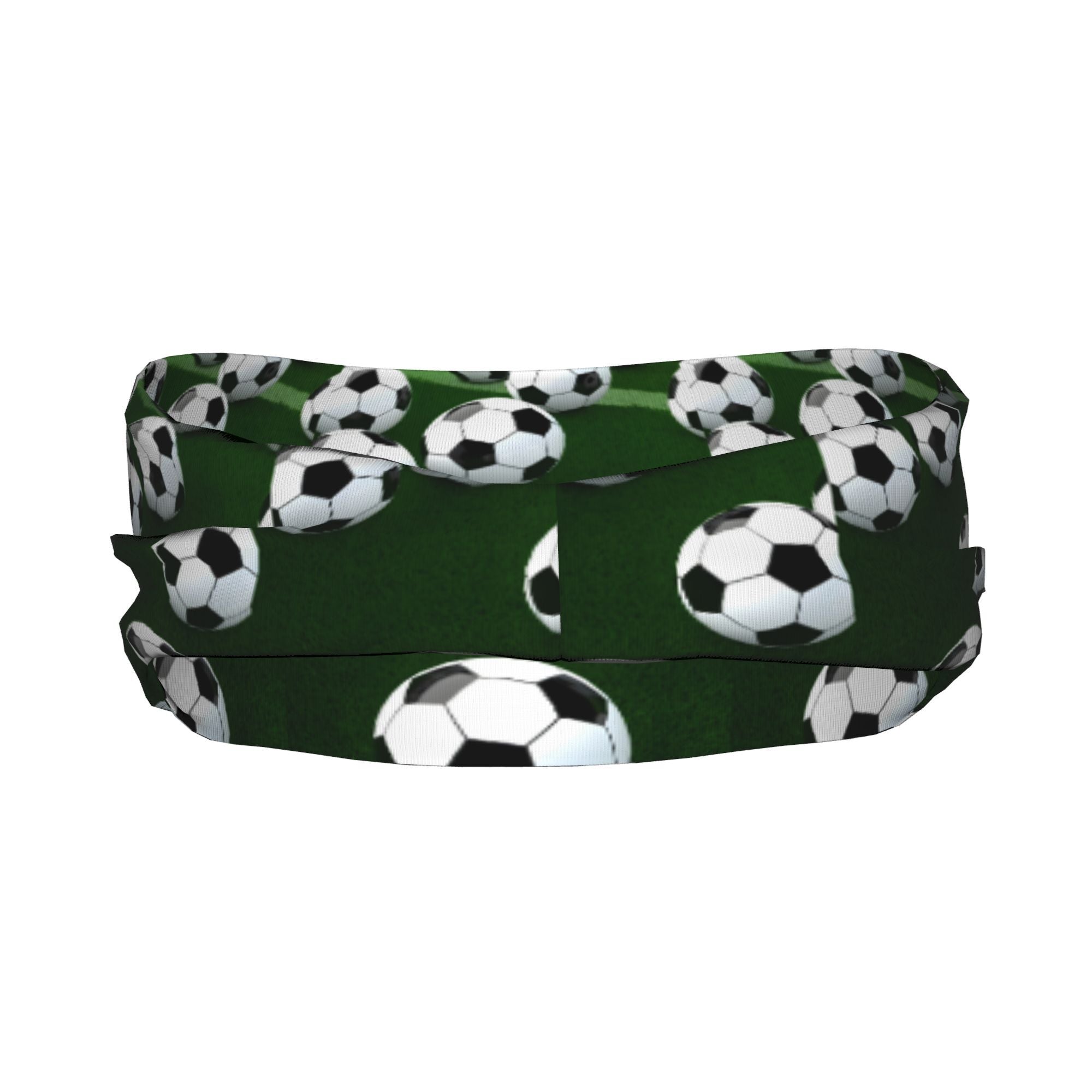 Soccer Ball Pattern Headband Unisex Sweat Wicking Stretchy Polyester