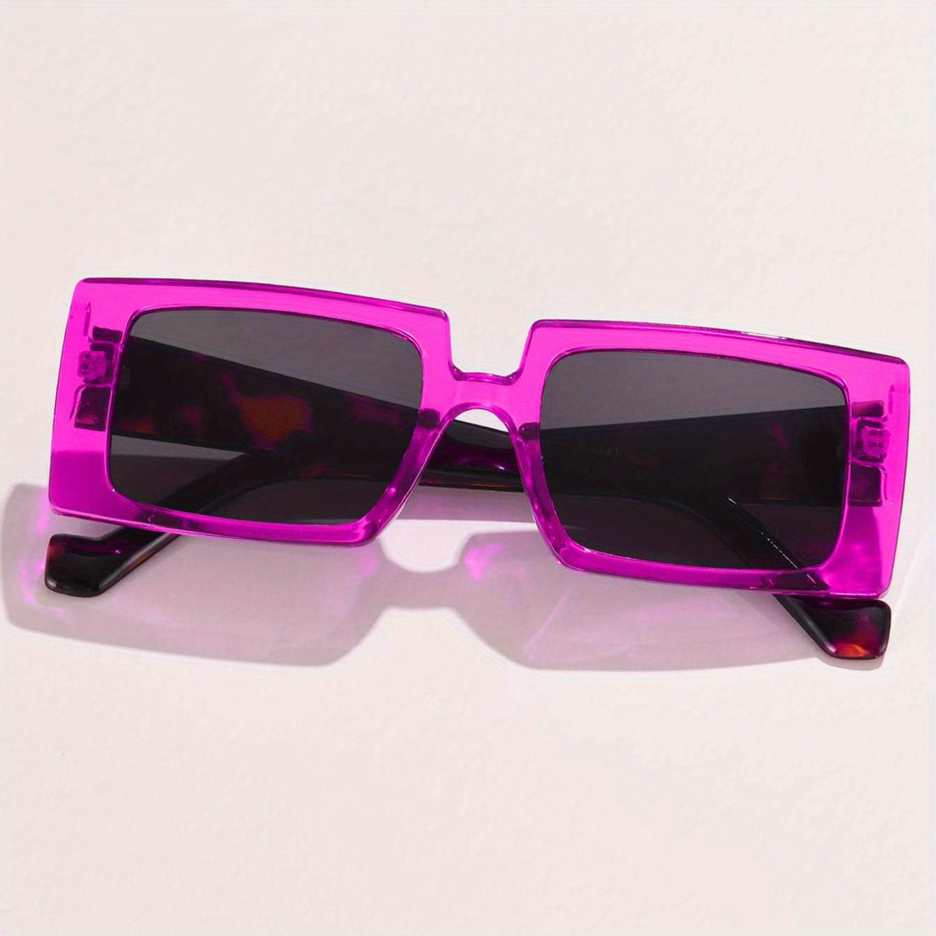 Tortoiseshell Rectangle Sunglasses Vintage Outdoor Glasses UV400