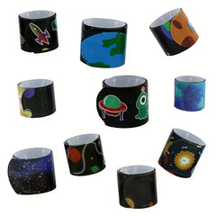 10pcs Space Themed Bracelets & Rings Set for Kids