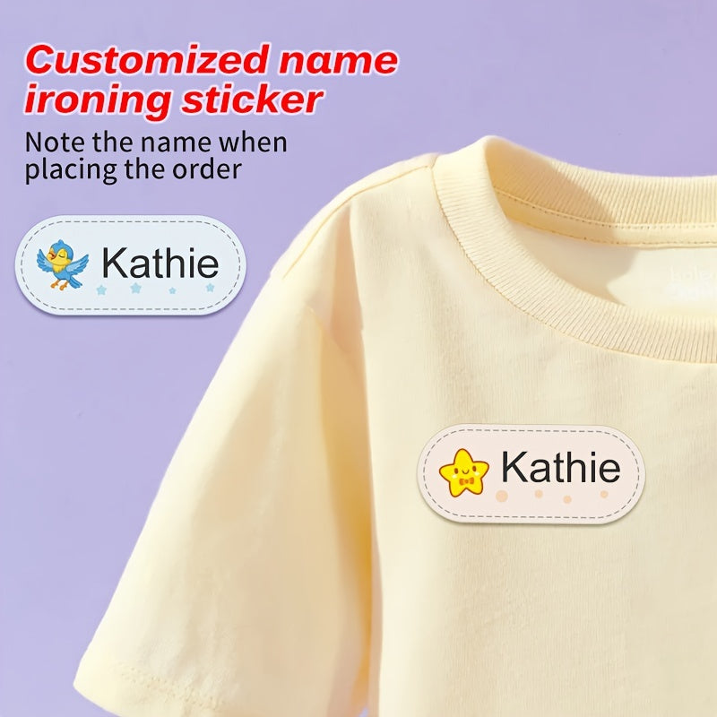 Custom Name Fabric Tags - Personalized Student Name Tags