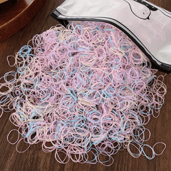 1000pcs Children's Rubber Bands Hair Tie Accessory