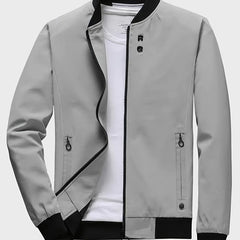 Men's Casual Zipper Pockets Zip Up Jacket