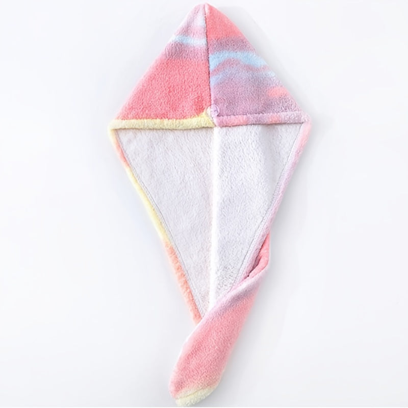 Thickened Quick Drying Turban Coral Velvet Shower Cap