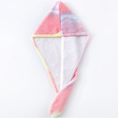 Thickened Quick Drying Turban Coral Velvet Shower Cap